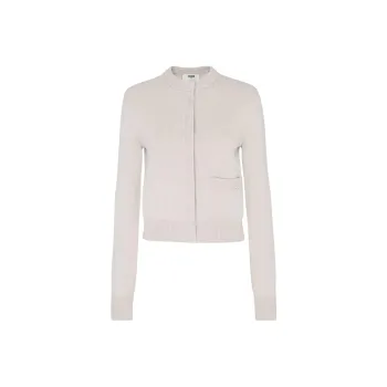 FENDI Long Sleeved Crewneck Cardigan