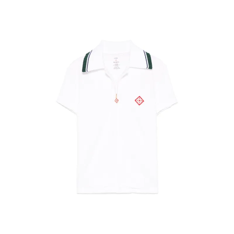 CASABLANCA Ribbed collar Shirt-0