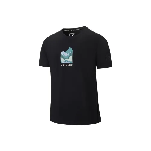 XTEP Comprehensive Training Short Sleeved SS25 T Shirt Men's Jet Black
