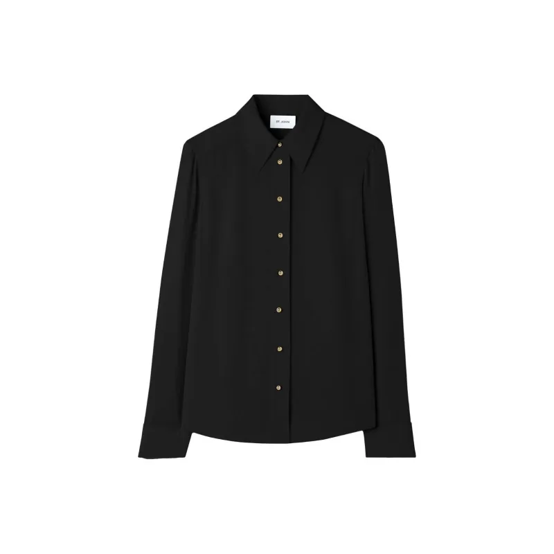 St. John SS24 Shirt Women's Black-0