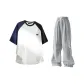 Navy Blue Stripes+Gray[Pants]