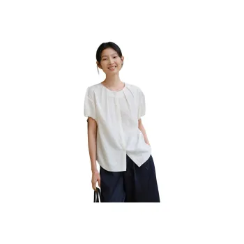 WHITEALLUSION Shirt Women's Ivory Beige