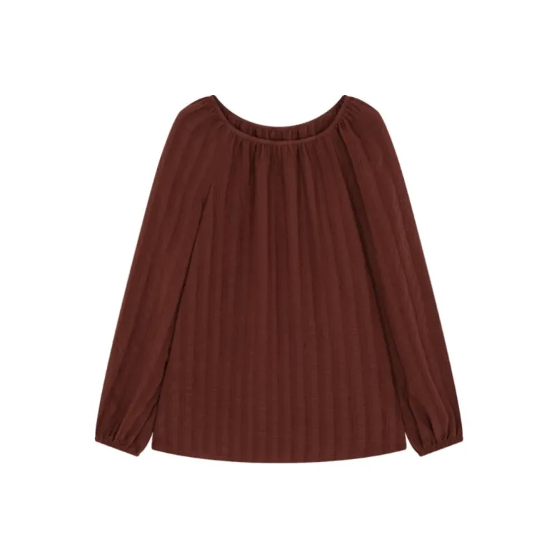 Mo Han Yi Mei Shirt Women's Vintage Red-0