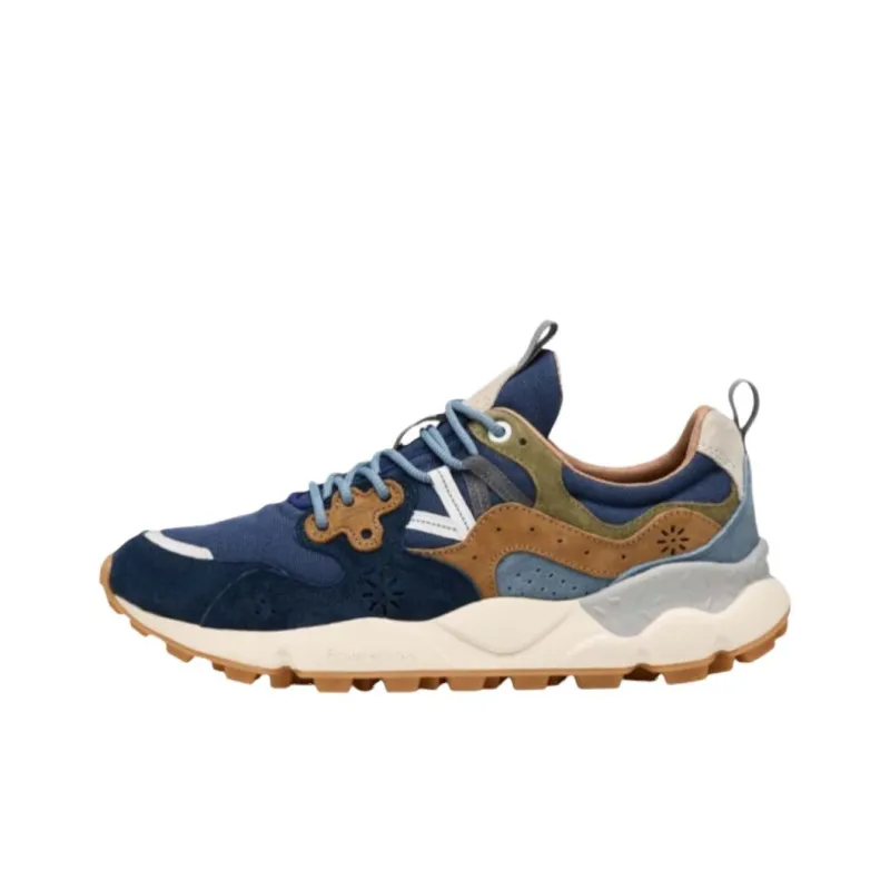 FLOWER MOUNTAIN Low Top Casual Shoes Men's Marine Blue-0