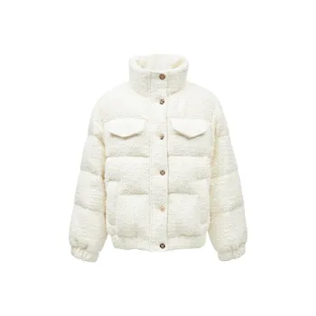 ONLY Down Jackets Women's A06 White Tweed WHITE TWEED