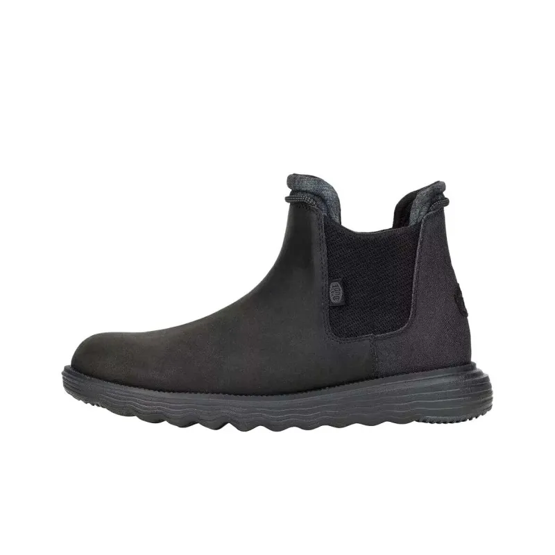 Heydude BRANSON CLASSIC Ankle Length Chelsea Boots Men's Black-0