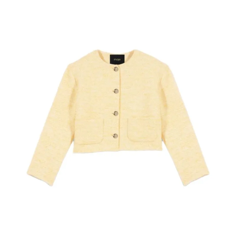 Maje Jackets Women's Light Yellow-0