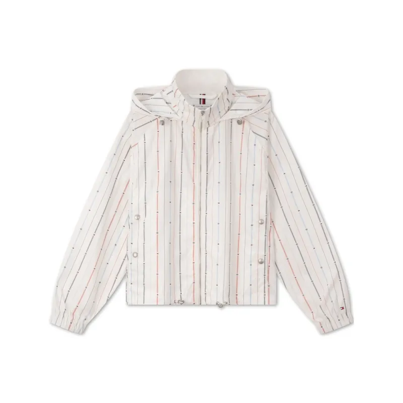 Tommy Hilfiger Jacket Women's White Stripes-0