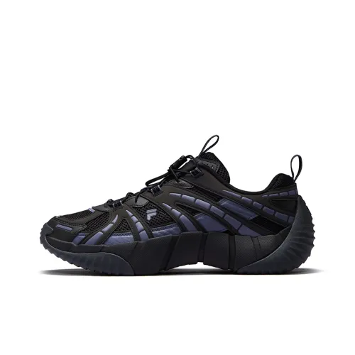 FILA FUSION BONE II Spinal Bone Shoe 2nd Generation Low Top Casual Shoes Men's Black