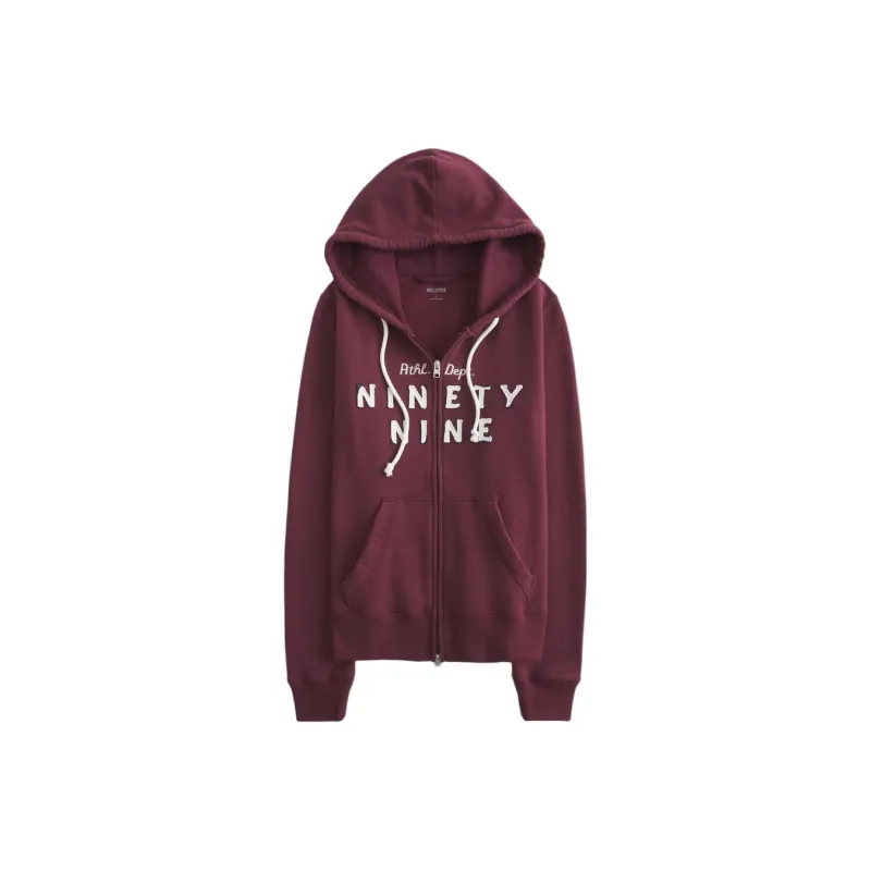 Hollister Jackets Coats Women's Burgundy-0