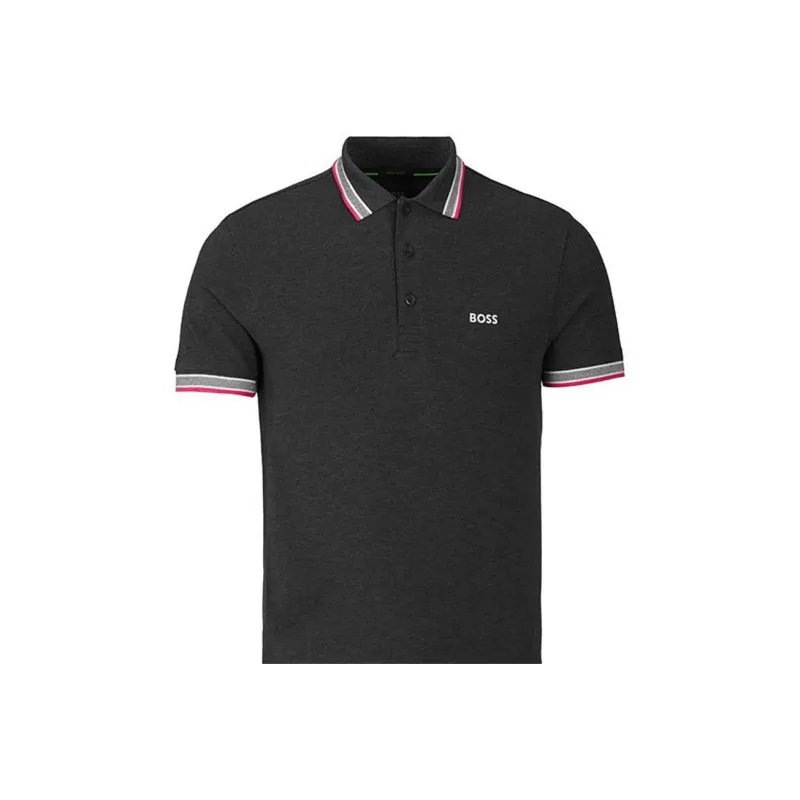 HUGO BOSS Polo Shirts Men Dark Gray-3