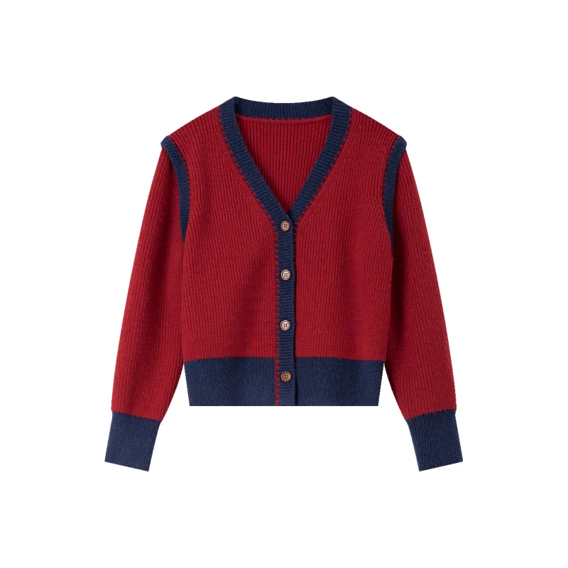 VIMLY Knitwear Women's Red-0