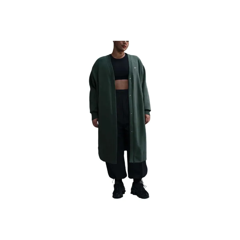 Nike Sportswear Phoenix Fleece Women's Oversized Long Cardigan Plus Size-0