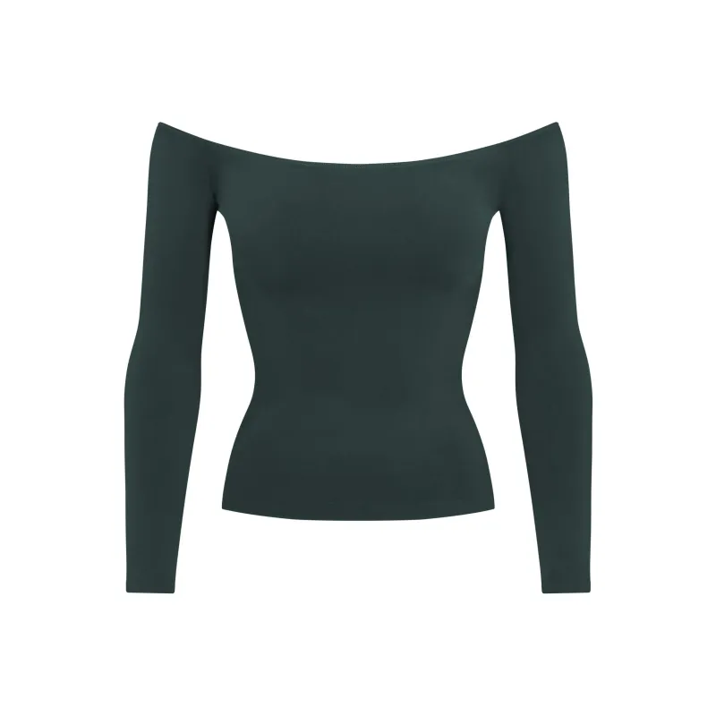 SKIMS T Shirt Women's CYPRESS/Cypress Green-0