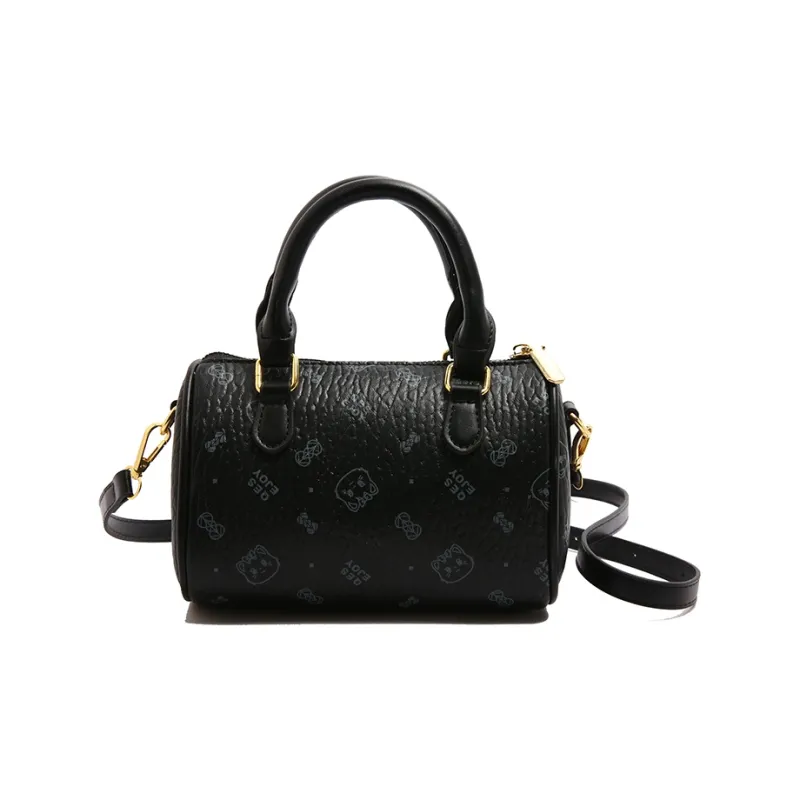 Yalu PU Handbag Women's Black/White/Pink/Brown-0