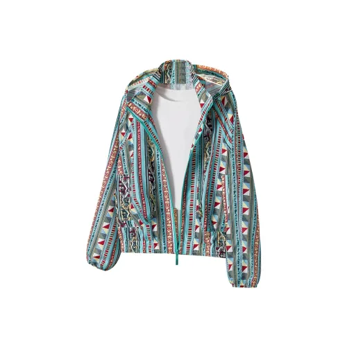 TOUCH Jackets & Coats Women's Red Green Multicolor