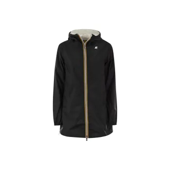 K-WAY Logo Printed Reversible Hooded Jacket