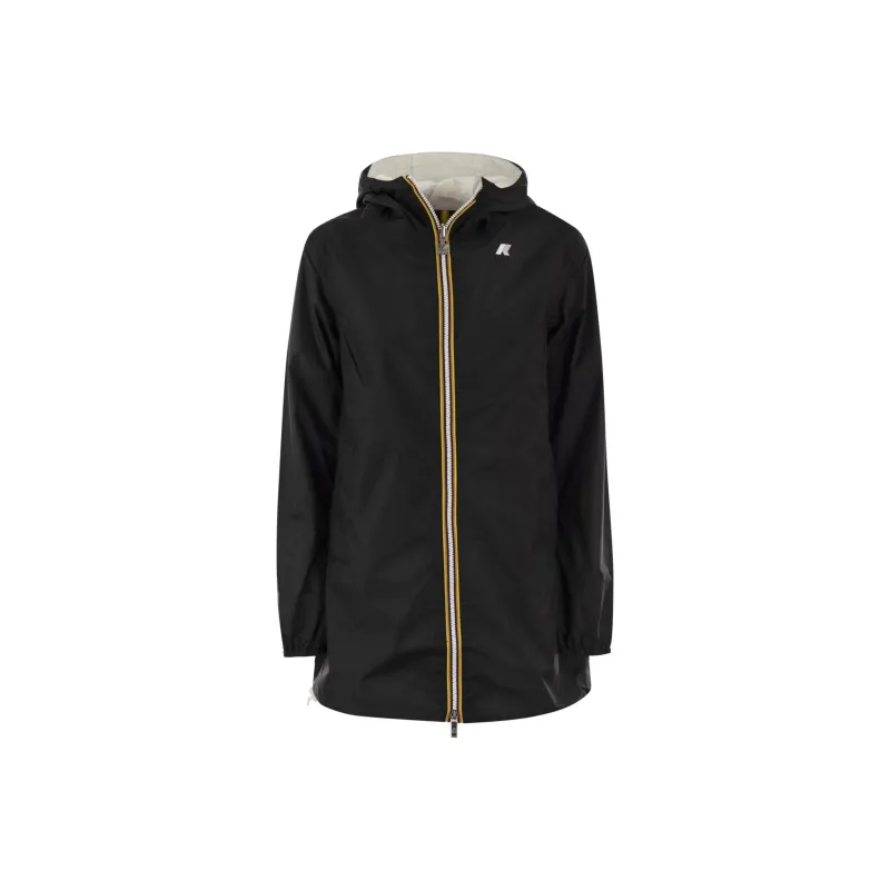 K WAY Logo Printed Reversible Hooded Jacket-0