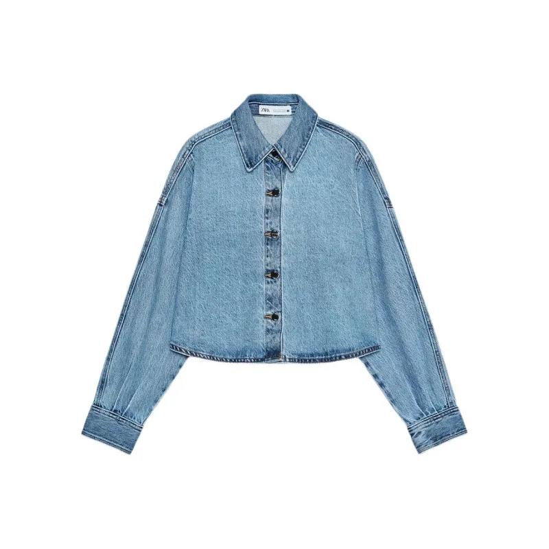 ZARA Shirts Women's Medium Blue-0