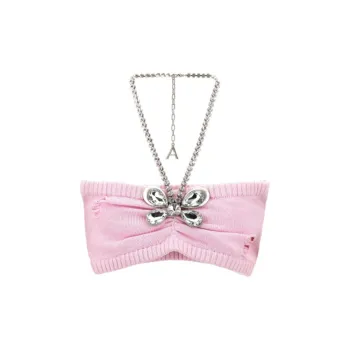 AREA Strapless Top Women's Pink
