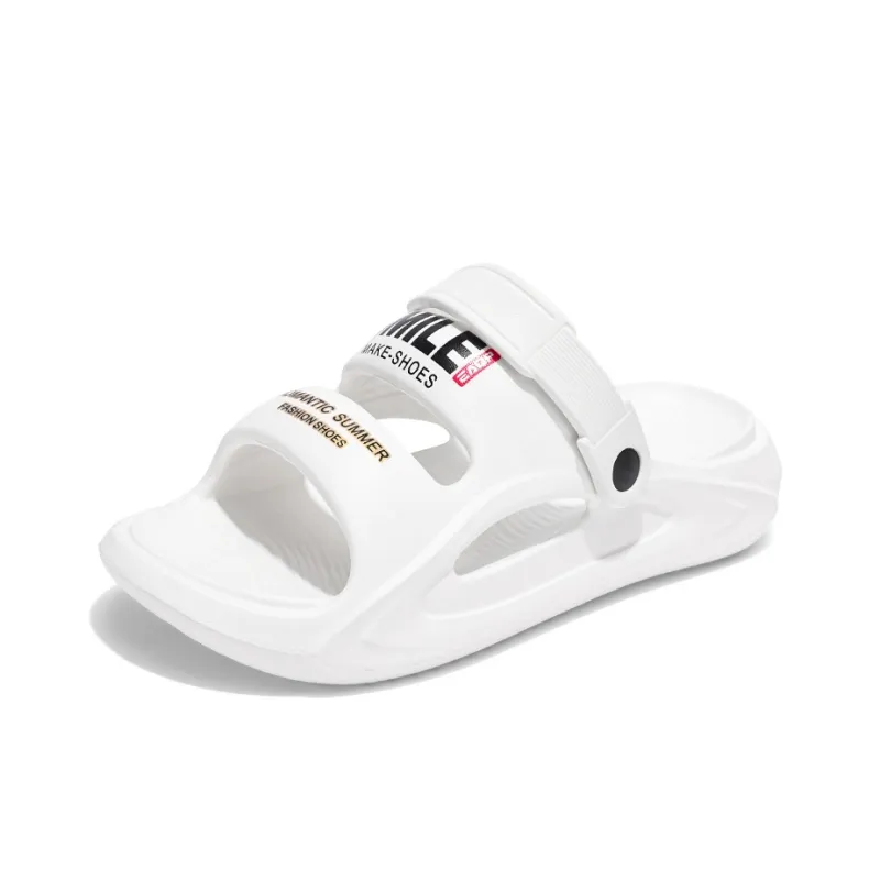 Ncmt Beach Sandals Unisex White/Black/Dark Coffee-1