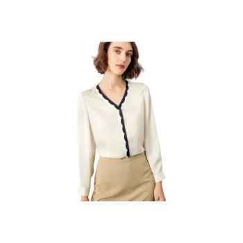 Famanxuan Shirts Women's Ecru