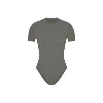 SKIMS FITS EVERYBODY T-SHIRT BODYSUIT Bodysuits Women's GUNMETAL/Bronze