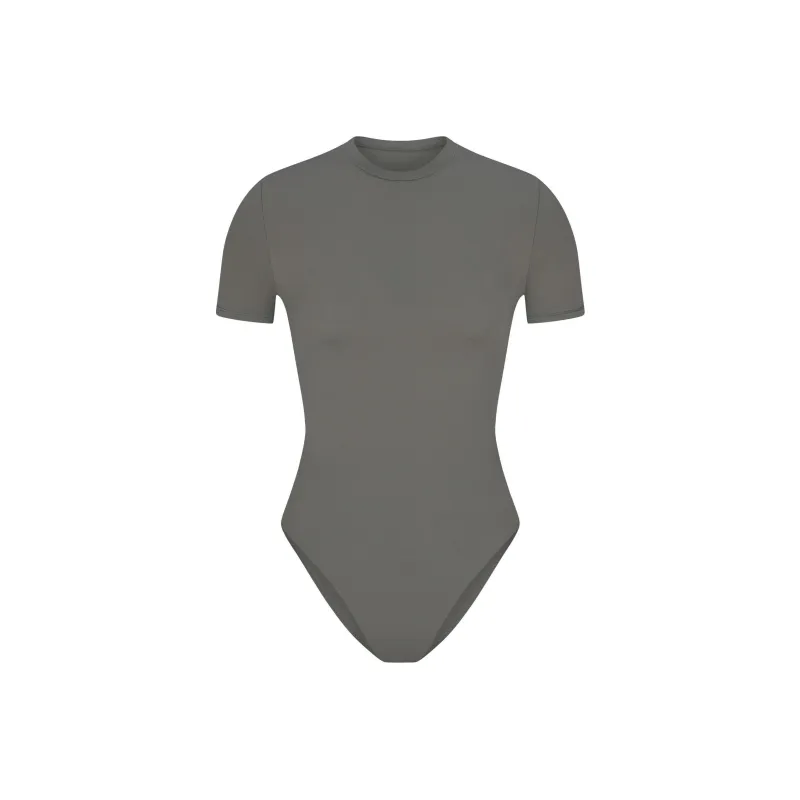 SKIMS FITS EVERYBODY T-SHIRT BODYSUIT Bodysuits Women's GUNMETAL/Bronze-0