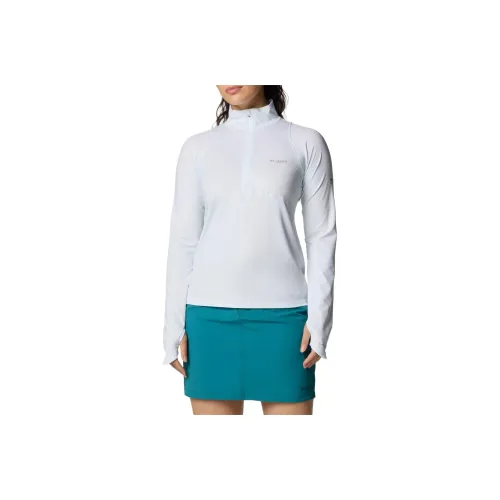 Columbia Summit Valley Omni-Shade Omni-Freeze Omni-Wick Titanium Shirt Women's White