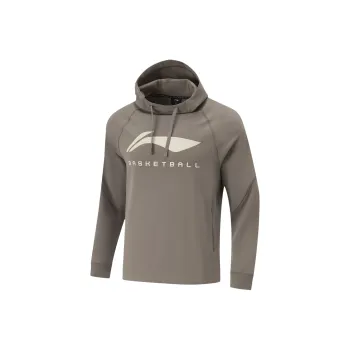 LiNing Professional Basketball Collection CBA Collection Sweatshirt Men's Tree Gray Brown