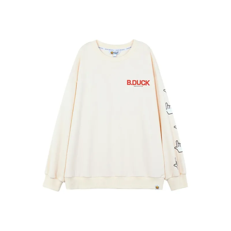 B.Duck Sweatshirt Women's Beige-0