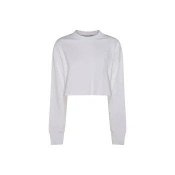 Stella McCartney S Wave Crewneck Cropped Sweatshirt