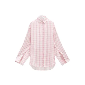 LOEWE Check Shirt 'White/Pink'