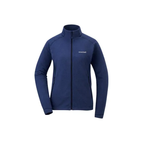 MONTBELL Cardigan Stand Collar Jacket Windbreaker Jacket Liner Fleece Women's