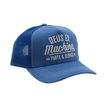 Deus Ex Machina Cotton Baseball Caps Unisex Blue