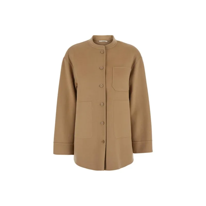 'S MAX MARA Costanza Buttoned Long Sleeved Jacket-0