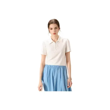FENHONGMALI T Shirt Women's White