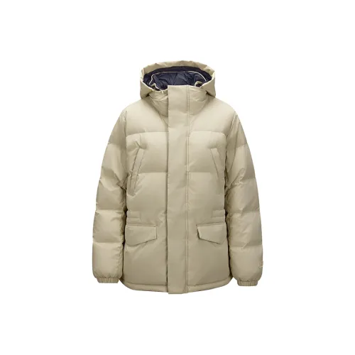 Skechers Down Jacket Women's Feather Satin Brown