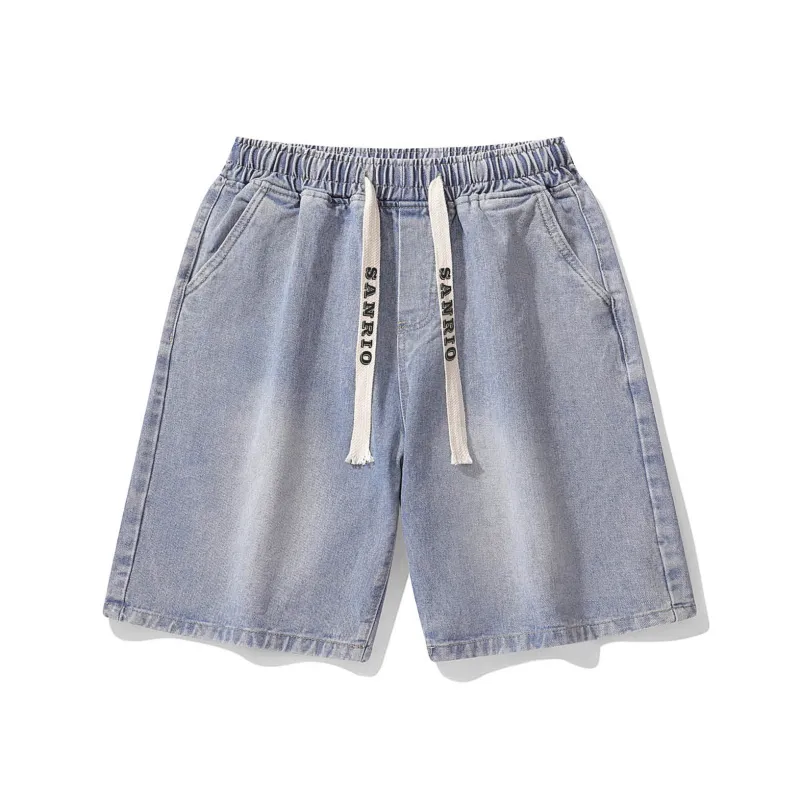 Sanrio x Hello Kitty Katy Cat Cinnamoroll Denim Shorts Unisex-2