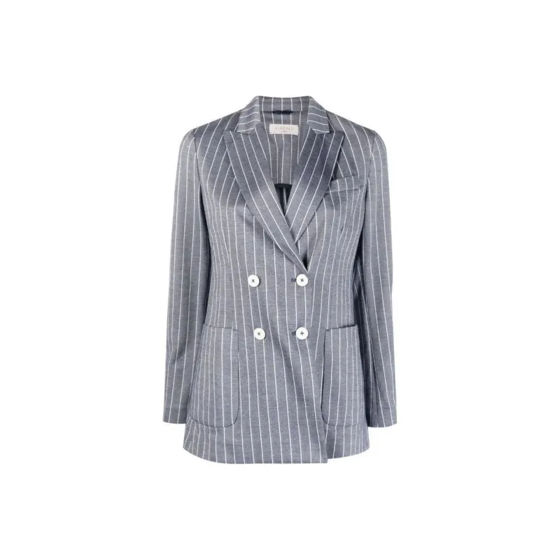 Circolo 1901 Pinstripe pattern Double breasted Blazer-0