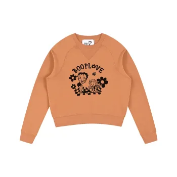 BETTY BOOP Sweatshirt Women's Earthy Orange