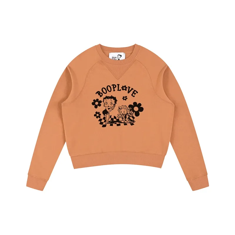 BETTY BOOP Sweatshirt Women's Earthy Orange-0