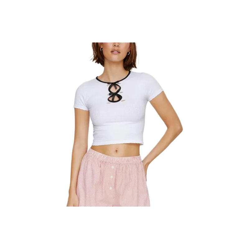 NASTY GAL T-Shirt Women's White-0