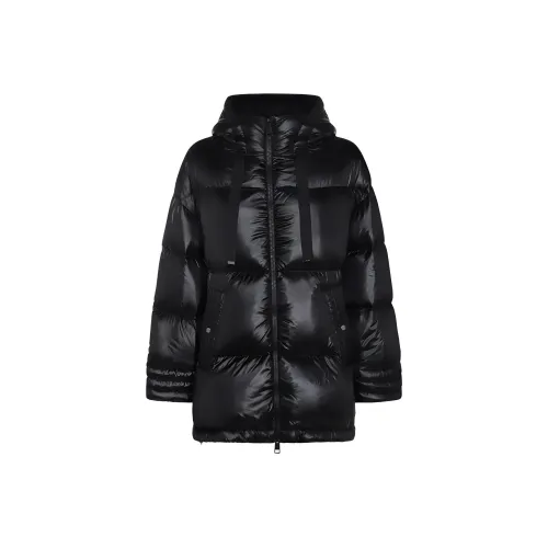 HERNO A Shape Zip Up Hooded Puffer Jacket