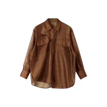 SHUXI Shirt Women's Warm Fireplace