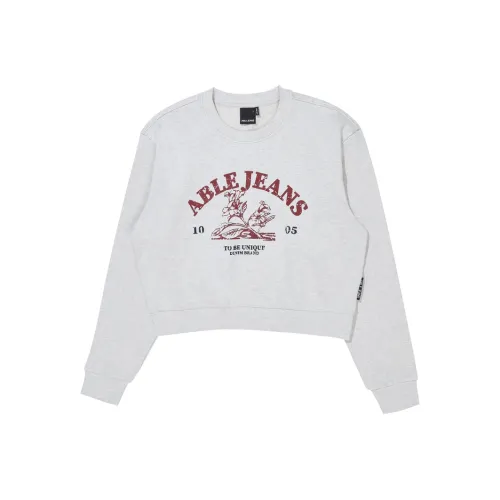ABLE JEANS 여성 맨투맨