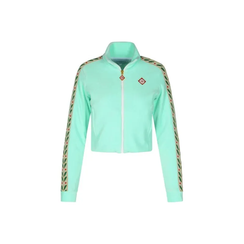 CASABLANCA Laurel Track Zipped Sweatshirt-0