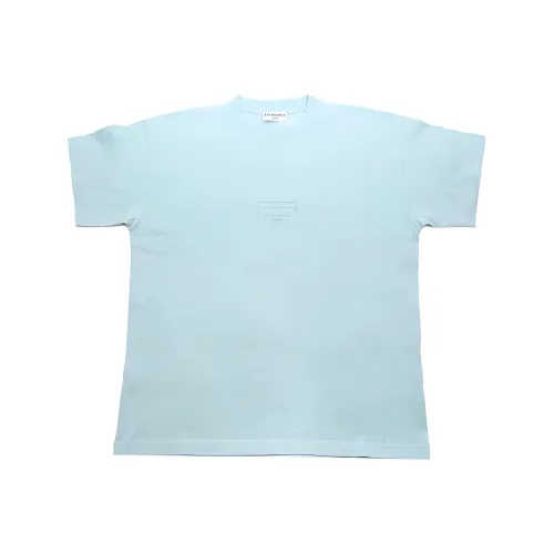 Balenciaga Bb Paris Icon Cotton T Shirt Aqua Green