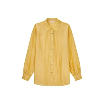 XII BASKET Shirt Women's Medium Yellow