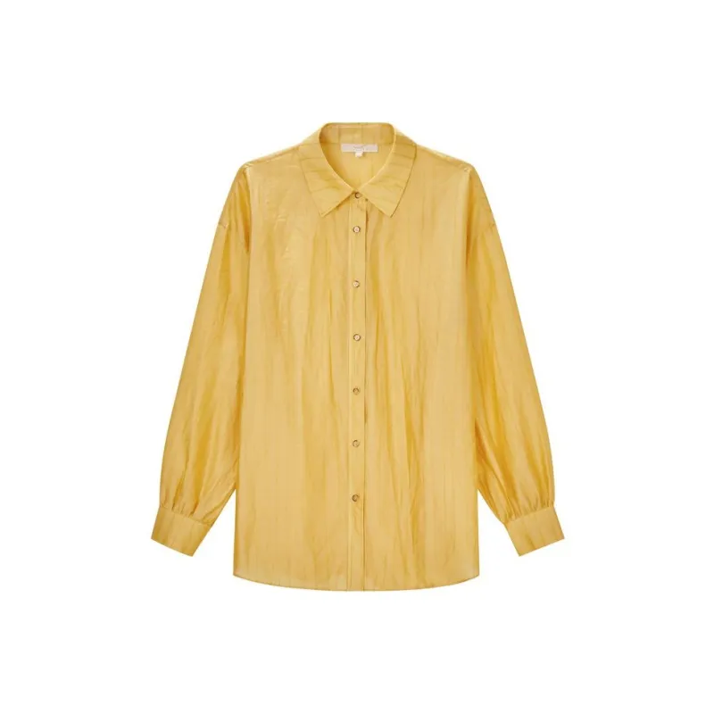 XII BASKET Shirt Women's Medium Yellow-0